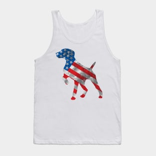 'Police Dog USA Flag' Cute July 4th Freedom Gift Tank Top